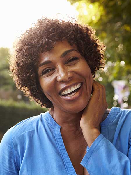 Happy woman in Brooklyn after vaginal rejuvenation services